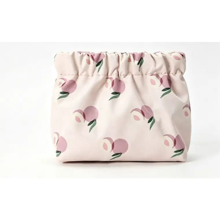 Makeup Bag Small Size & Portable Build, Snap-Closure Printed Pouch for Girls