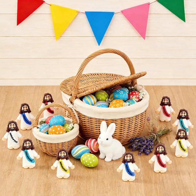 210 Pack Little Jesus Figurines in Bulk, Pocket Jesus Loves You, Jesus Small Figures, Little Tiny Jesus Figures for Church Christmas Party Favors Baptism Gifts Religious Gifts for Easte