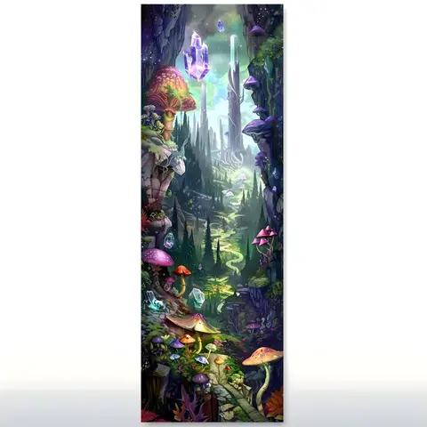 Fairy Tale Forest Pattern DIY Diamond Arts Colorful Painting Kit without Frame, Handicraft, DIY 5D Diamond Arts Colorful Painting for Bedroom Home Wall Decor