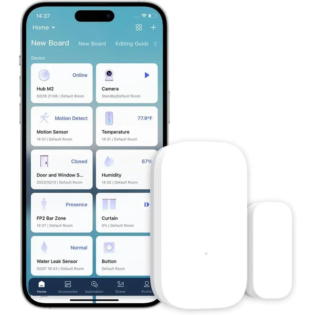 Aqara Zigbee Door and Window Sensor 1 Pack, Wireless Mini Contact Sensor