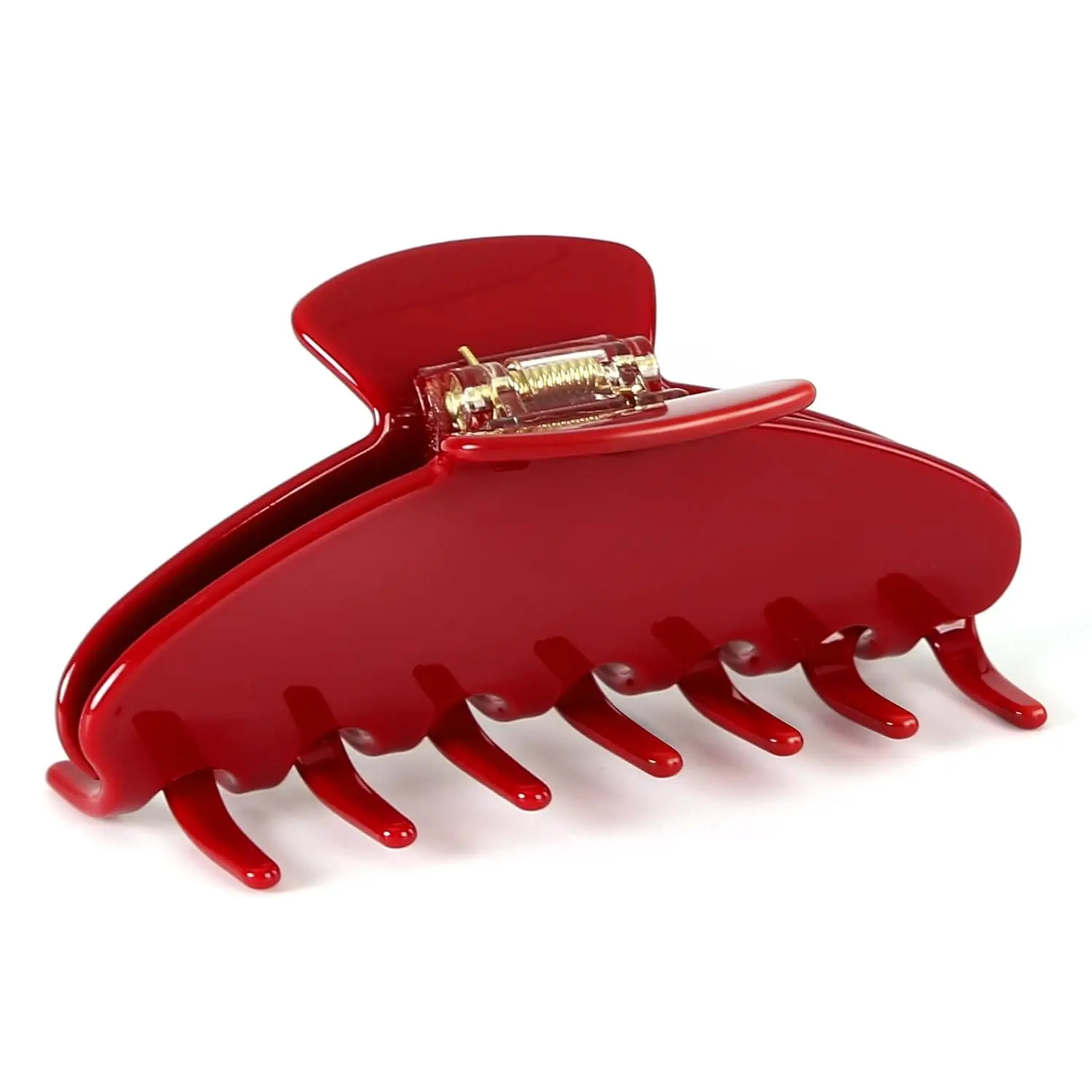Cherry Red Hair Clips for Women, Medium Claw Clips for Thick and Fine Hair, 4 Inch Durable Acetate Hair Claw Clips Barrettes for  Long Hair Woman Adult Cute