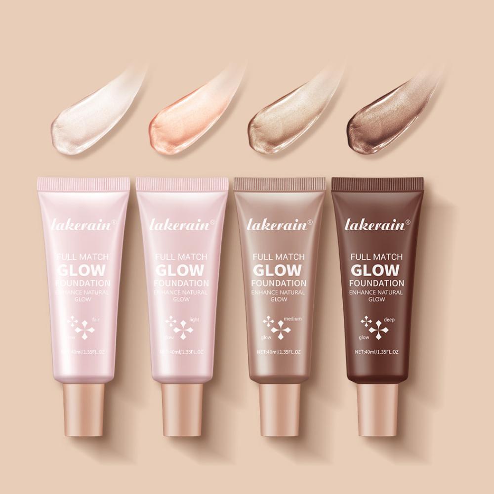 Long-Lasting Glow Foundation, Natural Glow Enhancer, Moisturizing & Brightening Luminous Foundation for All-Day Radiant Glow