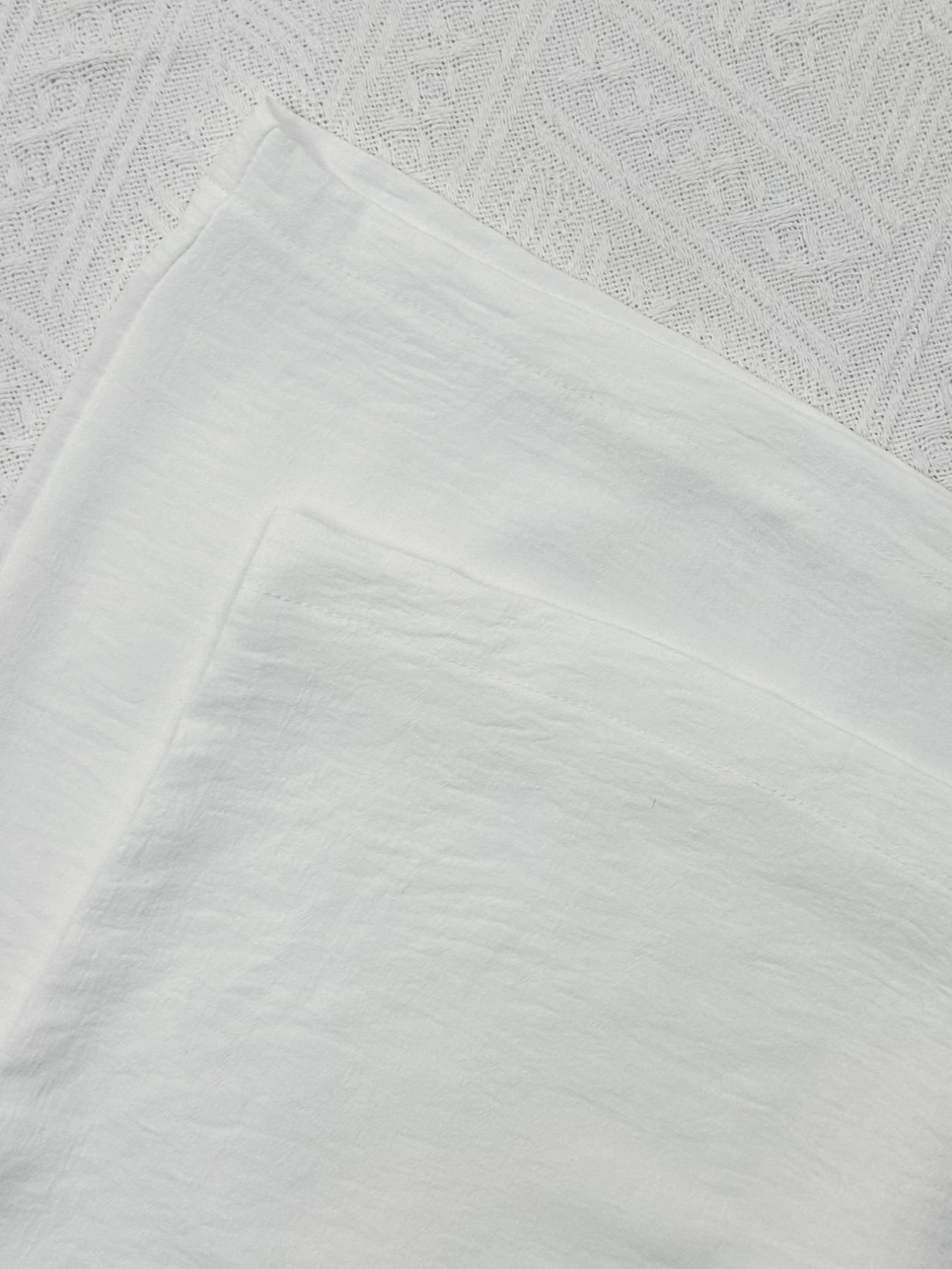 Women's Solid Pocket Pants, Casual Comfy Wide Leg Woven Trousers for Beach Vacation Holiday, Ladies Bottoms for All Seasons, Baggy Legged Pants, Fit