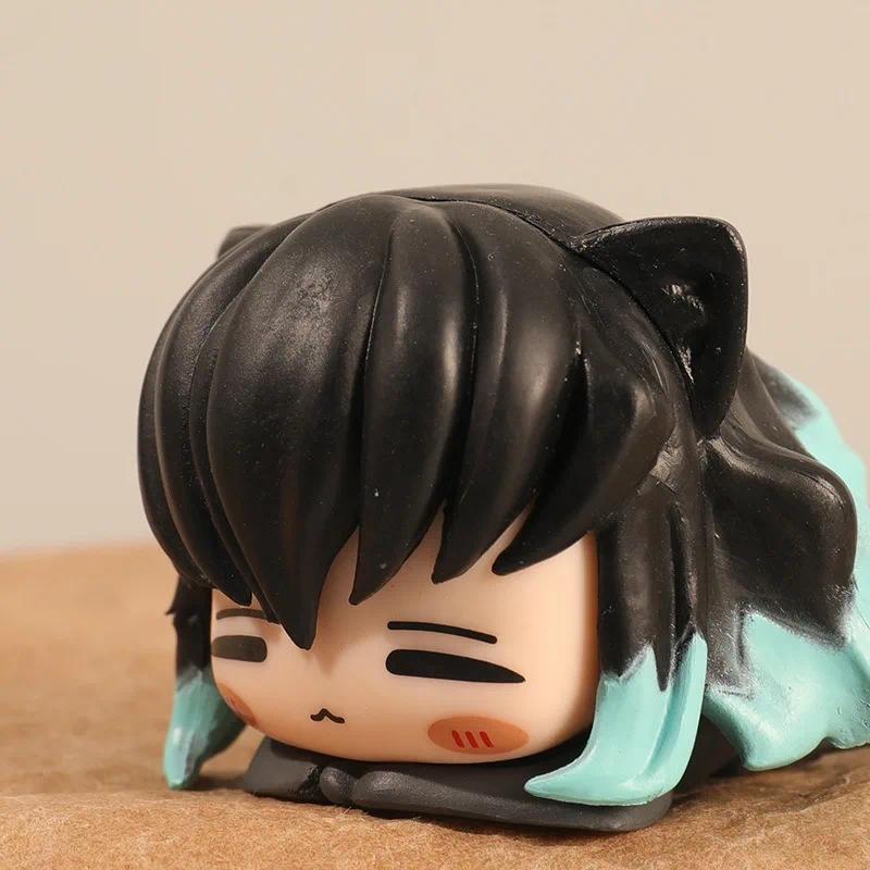 Demon Slayer: Cat Ears Figure Pose Model Table Decoration Cute Q Version Furniture Decoration Collectible Gift