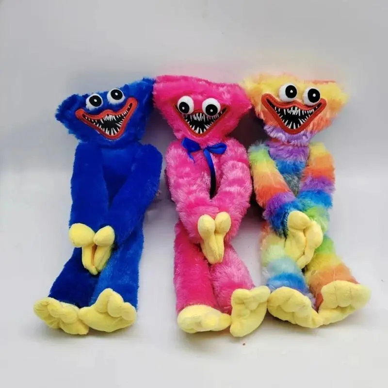 Rainbow Fluffy Long Plush Stuffed Doll Soft Plushie Creative Home Decor Friend Birthday Christmas Party Gift Poppy Playtime 5
