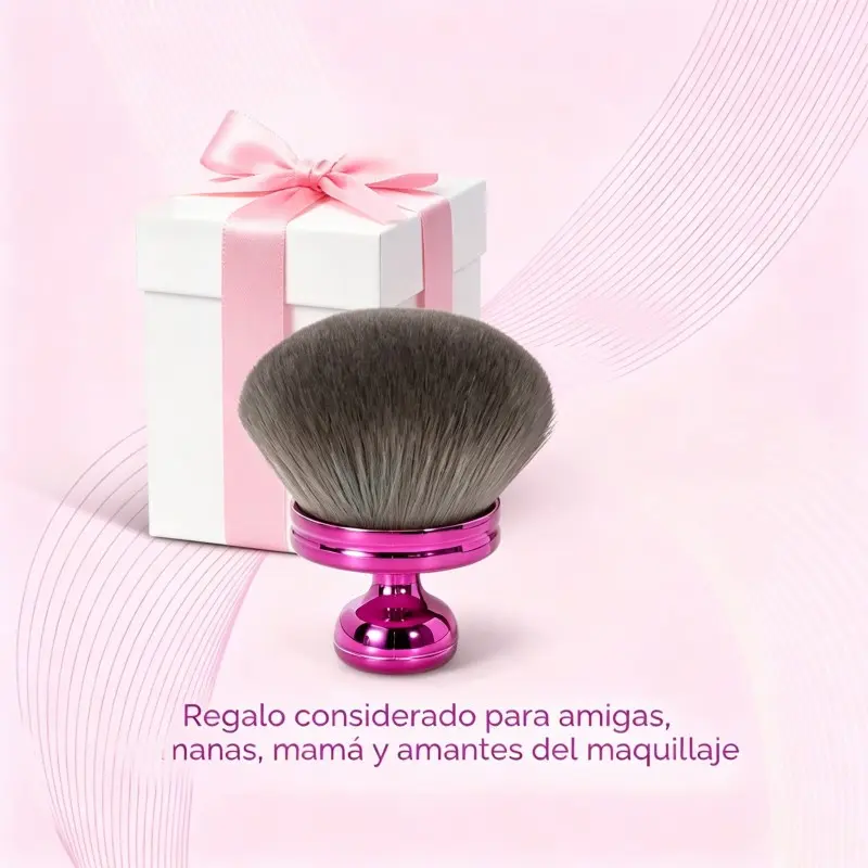 Extra Large Body Makeup Brush for Self-Tanner, Leg Makeup and Bronzer, Round Head Kabuki Brush 3.2 Inches Wide, Blend & Blur Application Tool, Bronzing Brush, Makeup Blending Brush