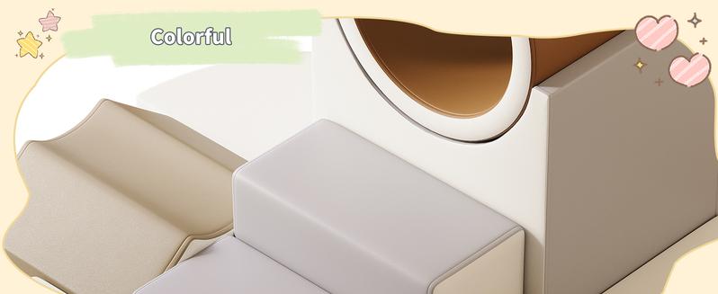 Soft Play Climbing Blocks for Toddlers - 10pc Set with Tunnel for Climb,Toddler Playtime Corner Climber Indoor Foam Play Gym, Crawl and Slide