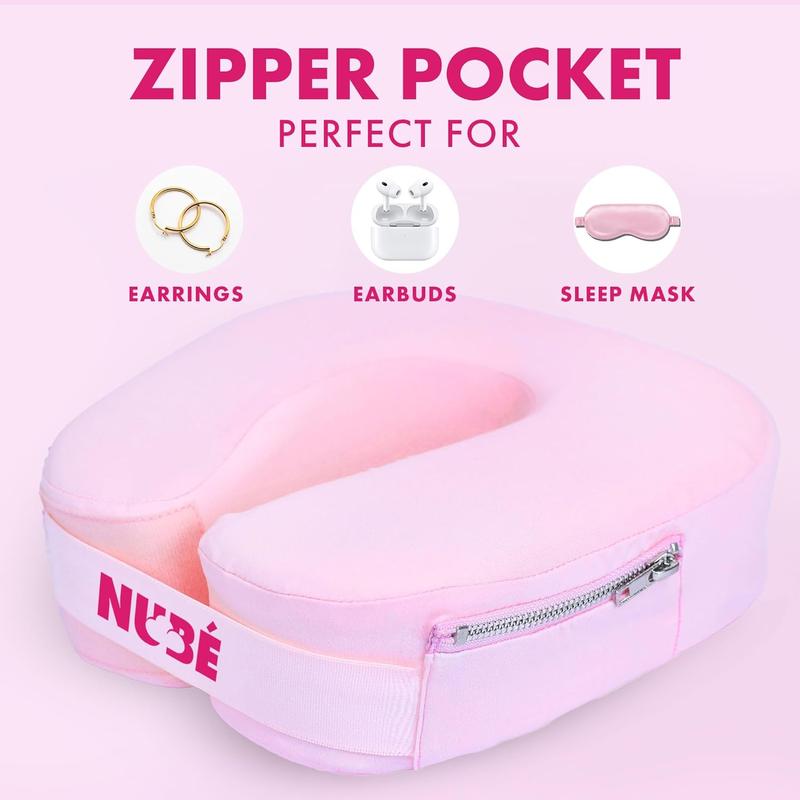 Travel  Pillow  Ultra Lightweight & Comfortable Memory  with Zipper Storage for Airplane,  &  Travel Accessory for  &  with Cooling, Breathable & Washable Fabric