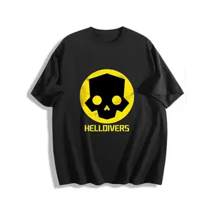 Helldivers Unisex Pure Cotton Short Sleeve T-Shirt | Summer Casual Essential for Daily, Commute & Dates | Perfect Gift for Family, Friends & Fans