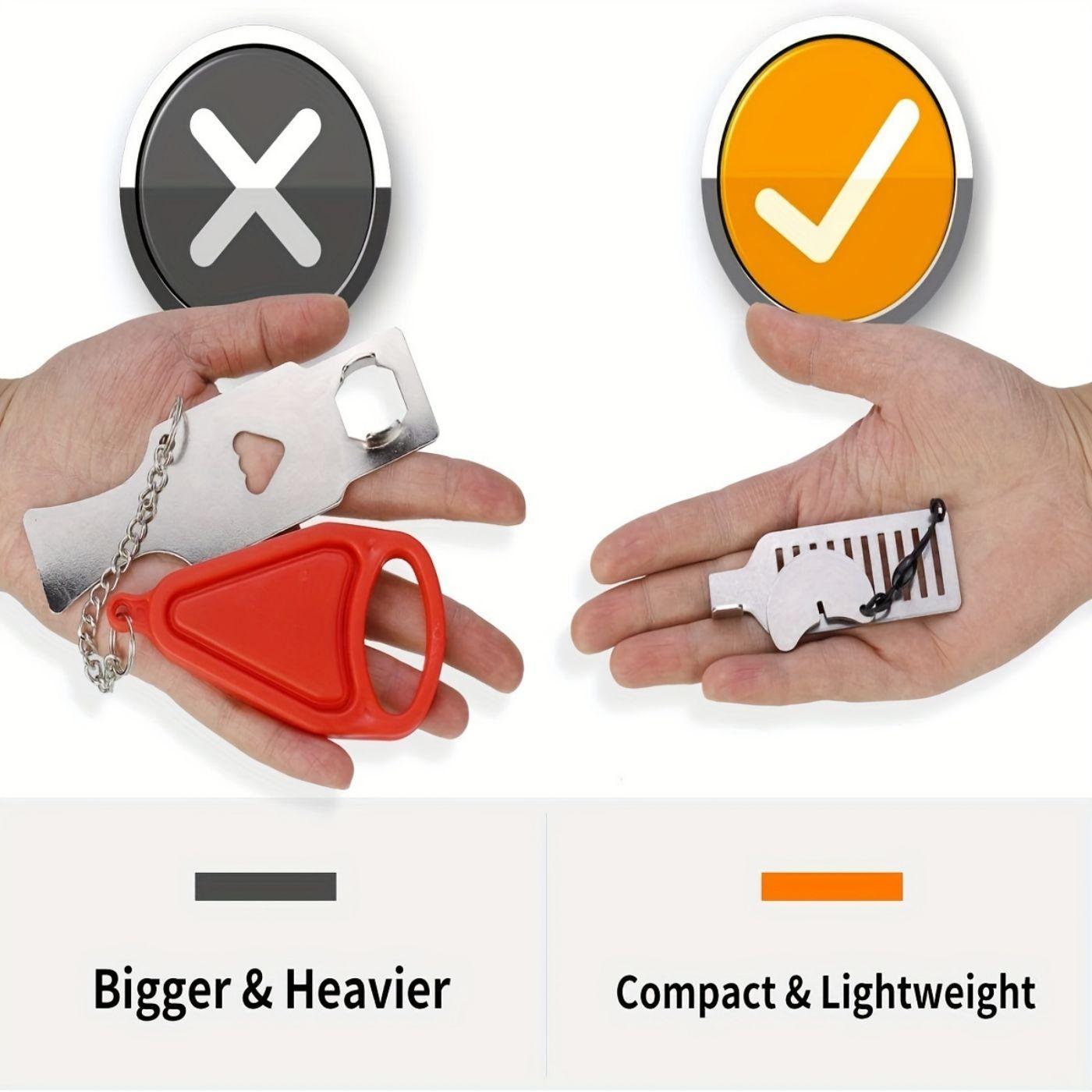 Portable Door Lock, Easy to Use & Durable Door Locks, Door Hardware, Wide Application Security Device for Travel & Home