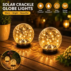 Solar Powered Courtyard Light, Outdoor Decorative Landscape Garden Villa Balcony Ambiance Lamp, Lawn Plug-In Waterproof Lantern