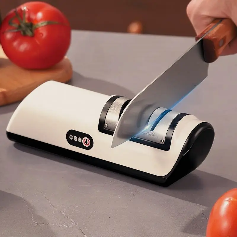 Electric Knife Sharpener, Home Kitchen Tool, Multi-Functional Automatic Charging Small Knife Sharpener, Essential Kitchen Gadgets