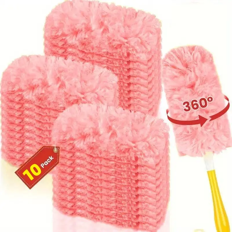 Dusting Kit, 360° Efficient Dust Remover Set, 10 Pieces, Microfiber Multi-Surface Dusting Tools for Home Cleaning, Duster Set