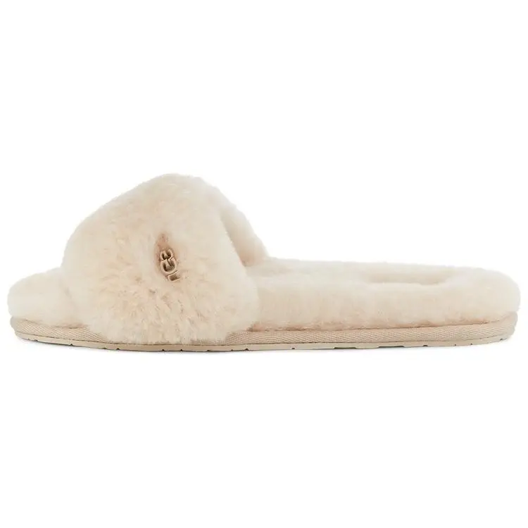 UGG Sheepskin Warm Comfortable Fashionable Slippers 1129670-NAT