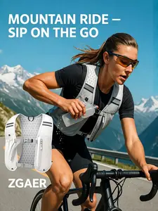 New Running Vest Backpack Gear, Outdoor Sports Hiking Running Dual Shoulder Marathon Trail Climbing, Reflective Night Run Bag, Waterproof Breathable