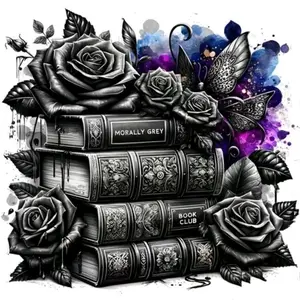 5D DIY Diamond Painting Kit Gothic Black Rose Stacked Vintage Books Butterfly Splash Ink Art Pattern, Full Round & Square Drill Rhinestone Mosaic Cross Stitch Craft Kit, Handmade Ornament Wall Art Home Decor Gift for Living Room Bedroom