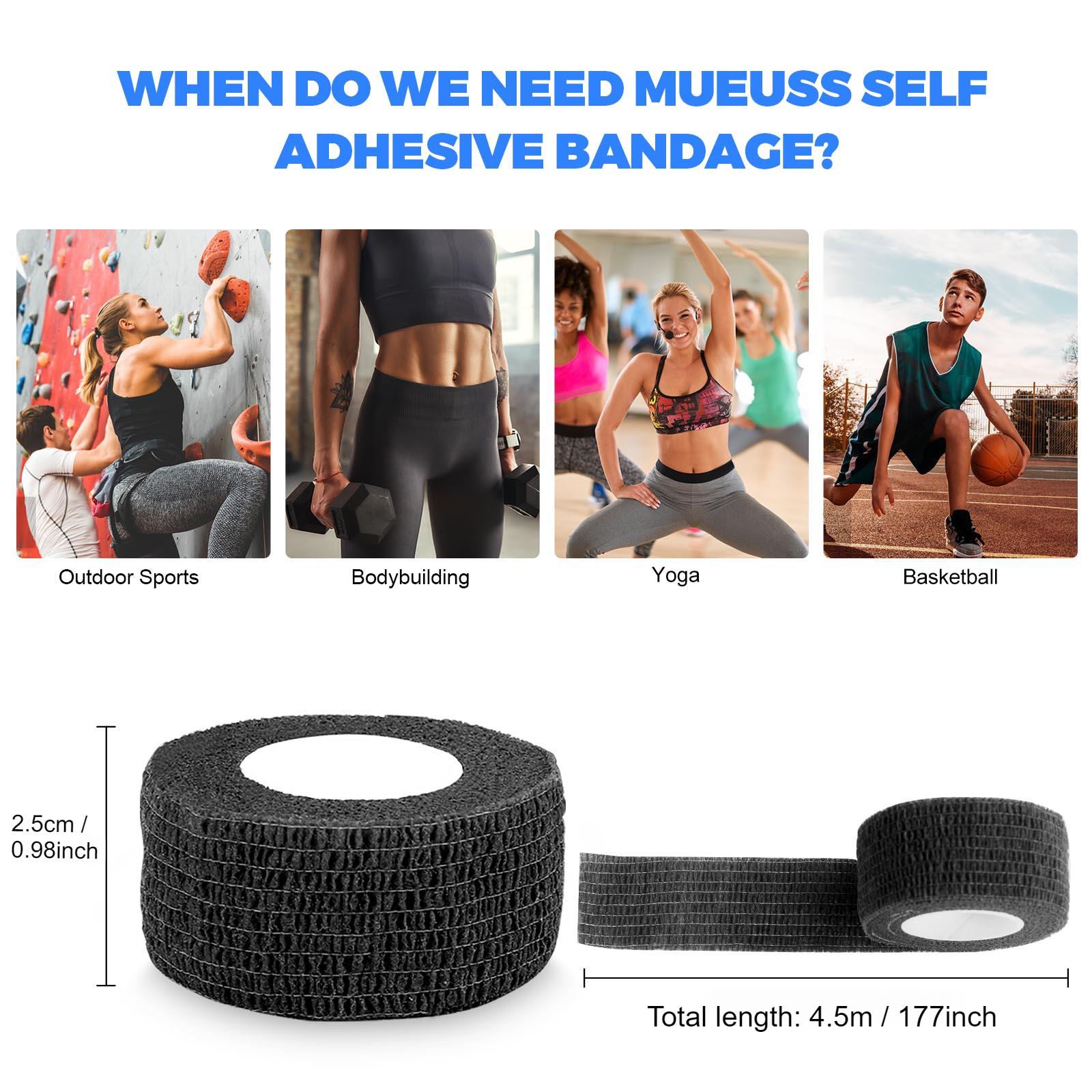 Self Adhesive Bandage, Breathable Waterproof Solid Color Sports Bandage, Outdoor Finger Pressure Bandage, Basketball Football Foot Bandage, Breathable Sports Tape, Athletic Tape, Sports Wrap, Volleyball Tape, Christmas Gift