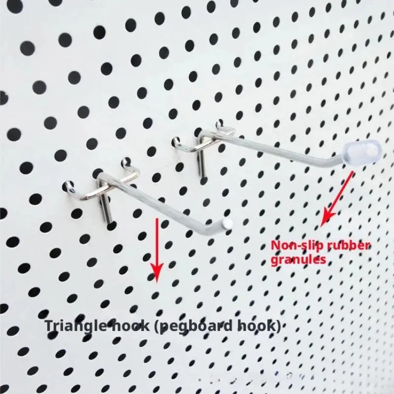 Pegboard Hooks for Wall Organizer, Sturdy Manganese Steel Hanging Hooks for Garage, Kitchen & Retail Display, Pack of 10