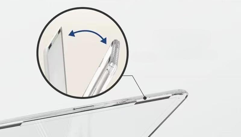 Open-style card holder for bus cards and bank cards, portable transparent PC magnetic card holder, magnetically attached to the phone