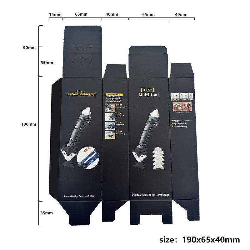 3-in-1 Silicone Caulk Remover Tool, Stainless Steel Head Glass Glue Scraper & Sealant Finisher, Caulk Removal Tool for Kitchen Bathroom Window Frame, DIY Home Repair 3-in-1 Silicone Caulk Remover Tool, Stainless Steel Head Glass Glue Scraper & Sealant Finisher, Caulk Removal Tool for Kitchen Bathroom Window Frame, DIY Home Repair