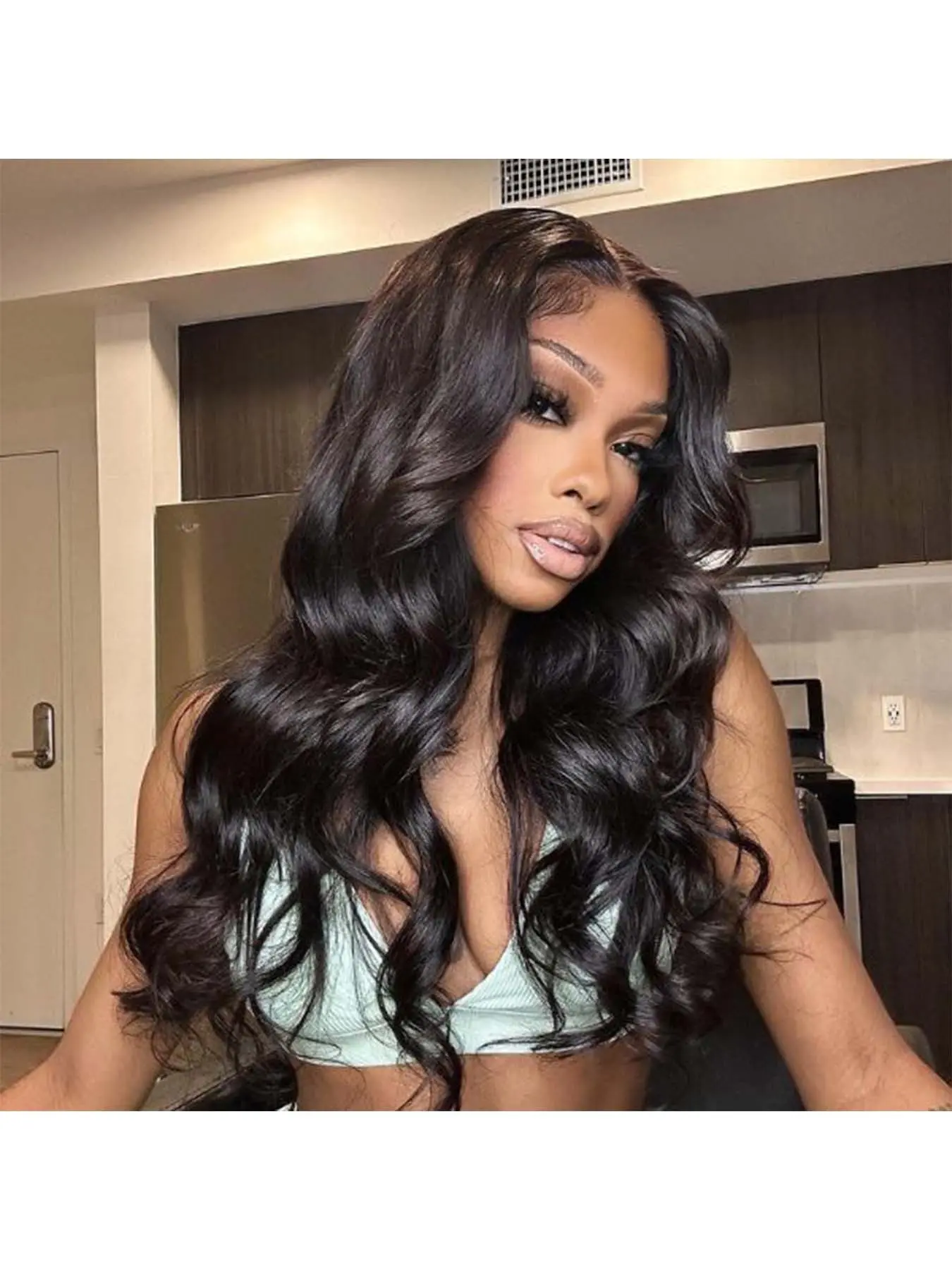 5x5 HD Lace Closure Human Hair Wig for Black Women Body Wave 16–34 Inch 180% Density Glueless Human Wigs Wear & Go Pre Cut Lace Wig 3 Seconds Install Natural Hairline Soft Volume Daily Wear