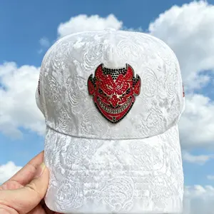 Diablo Chava Hats Adjustable Casual Streetwear Cap White Exclusive Edition Fashion Snapback Embroidered Hat for Men & Women Stylish Trend Outdoor Sun Hat