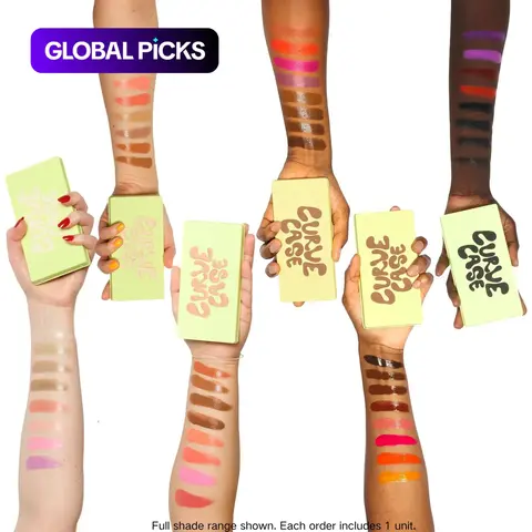 【Black Friday】Made By Mitchell Curve Case Deep 8-Pan Cream Makeup Palette with Blush, Bronzer and Contour Shades #GLOBAL PICKS