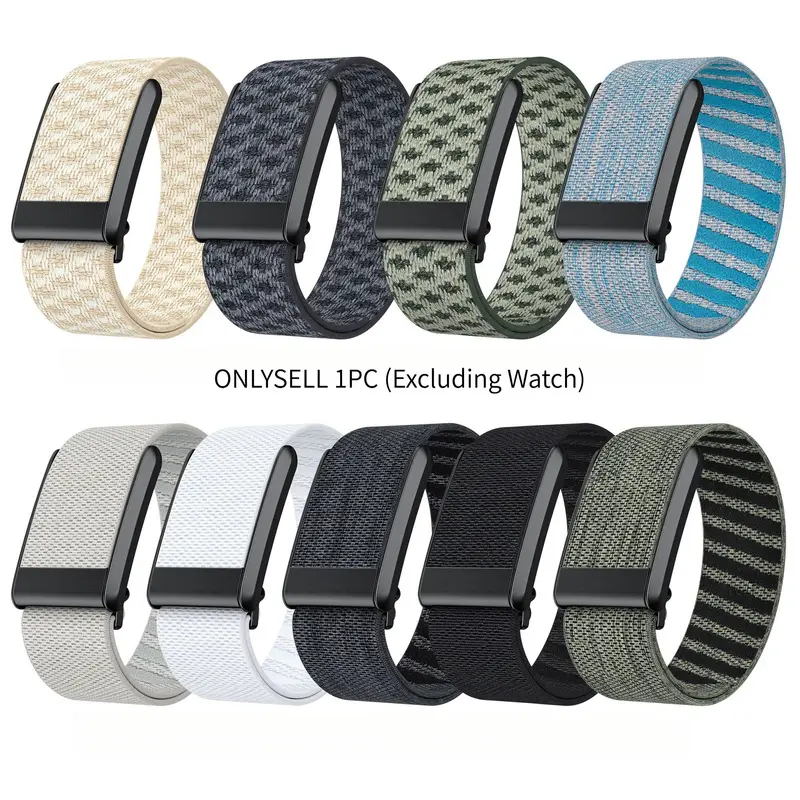 1pc Elastic Single Loop Replacement Wrist Strap Compatible With WHOOP 4.0 Fitness Tracker Breathable Adjustable Sports Band For Sleep Tracking Daily Workout Men Women (Device Not Included)