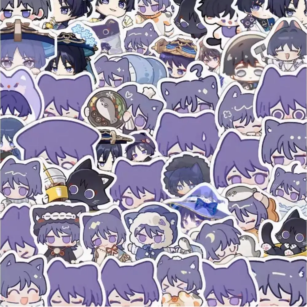 10/90Pcs Anime Game Graffiti Stickers Cartoon Character Scaramouche Decals Laptop Suitcase Scrapbooking Decoration Fans Gift Toy