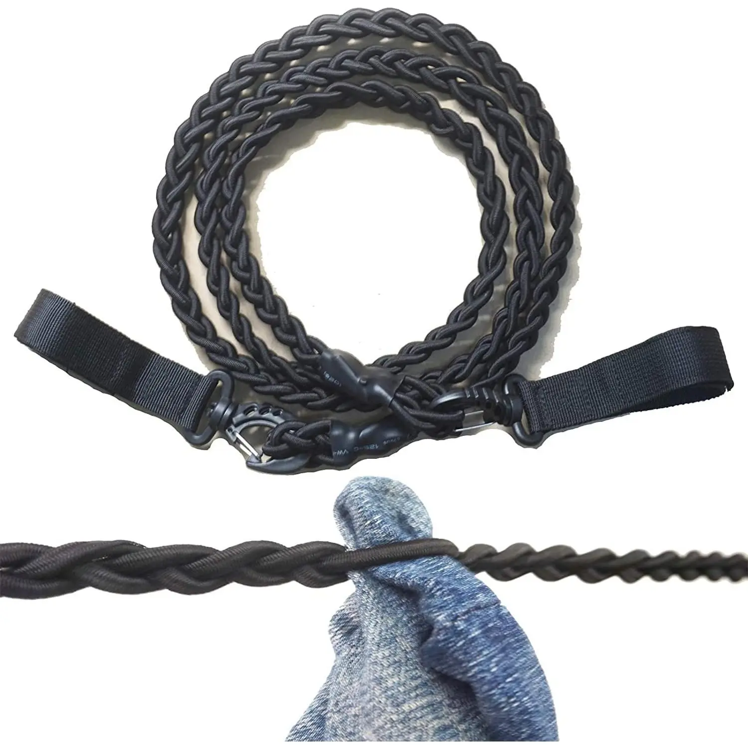 Clothes Line, Clothes Drying Rope Portable Travel Clothesline for Indoor Outdoor Laundry , Windproof Clothes Line, Hanger for Camping Travel & Home Use - No hanger hook needed