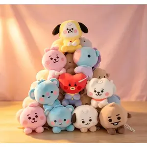 BT21-Chimmy Cooky Koya Shooky Tata Anime Peripheral,Cute Cartoon Keychain Backpack Decor,Personality Doll Pendant for Fans