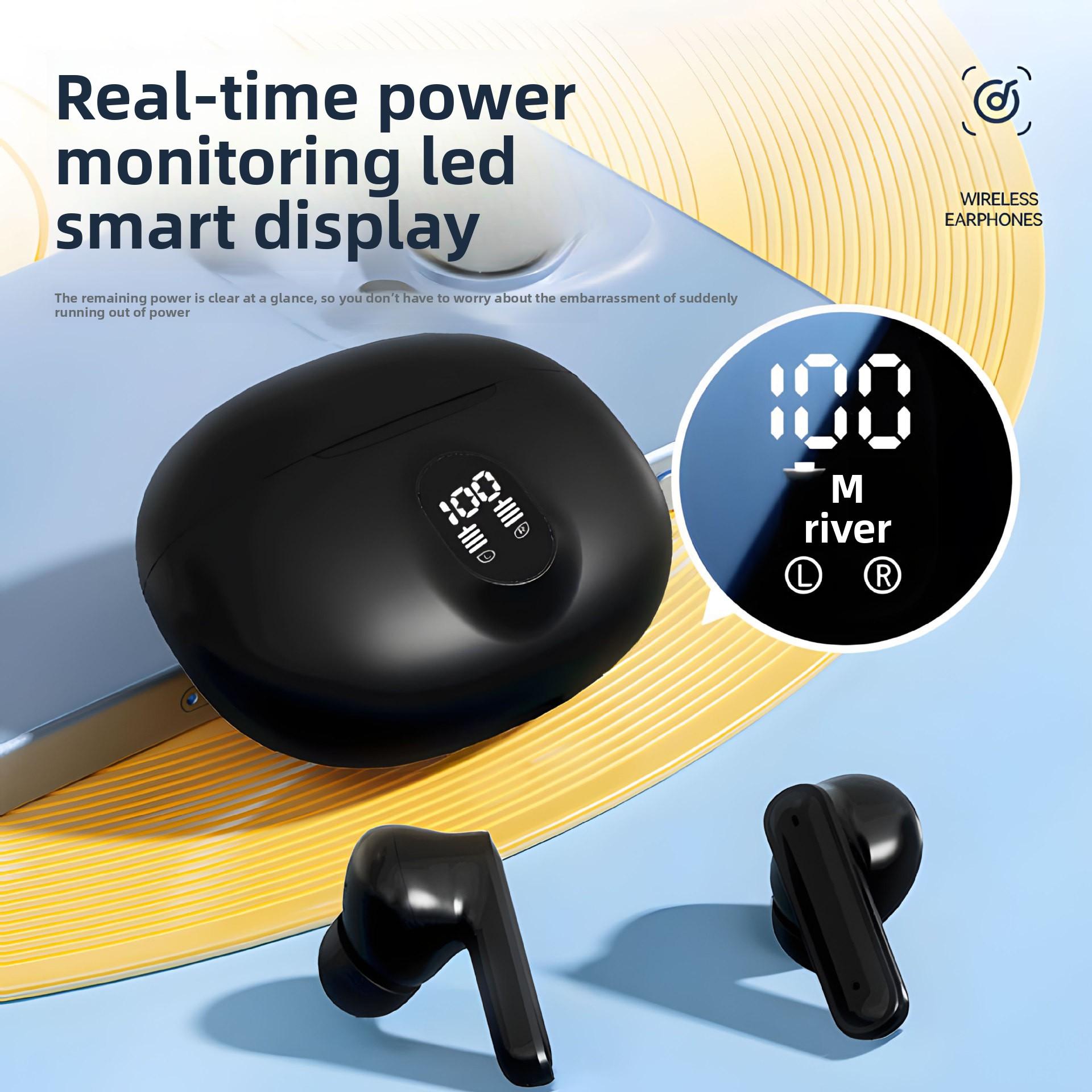 Wireless Bluetooth Earbuds Stylish Appearance Dual-Ear Design Hi-Fi Sound for Running