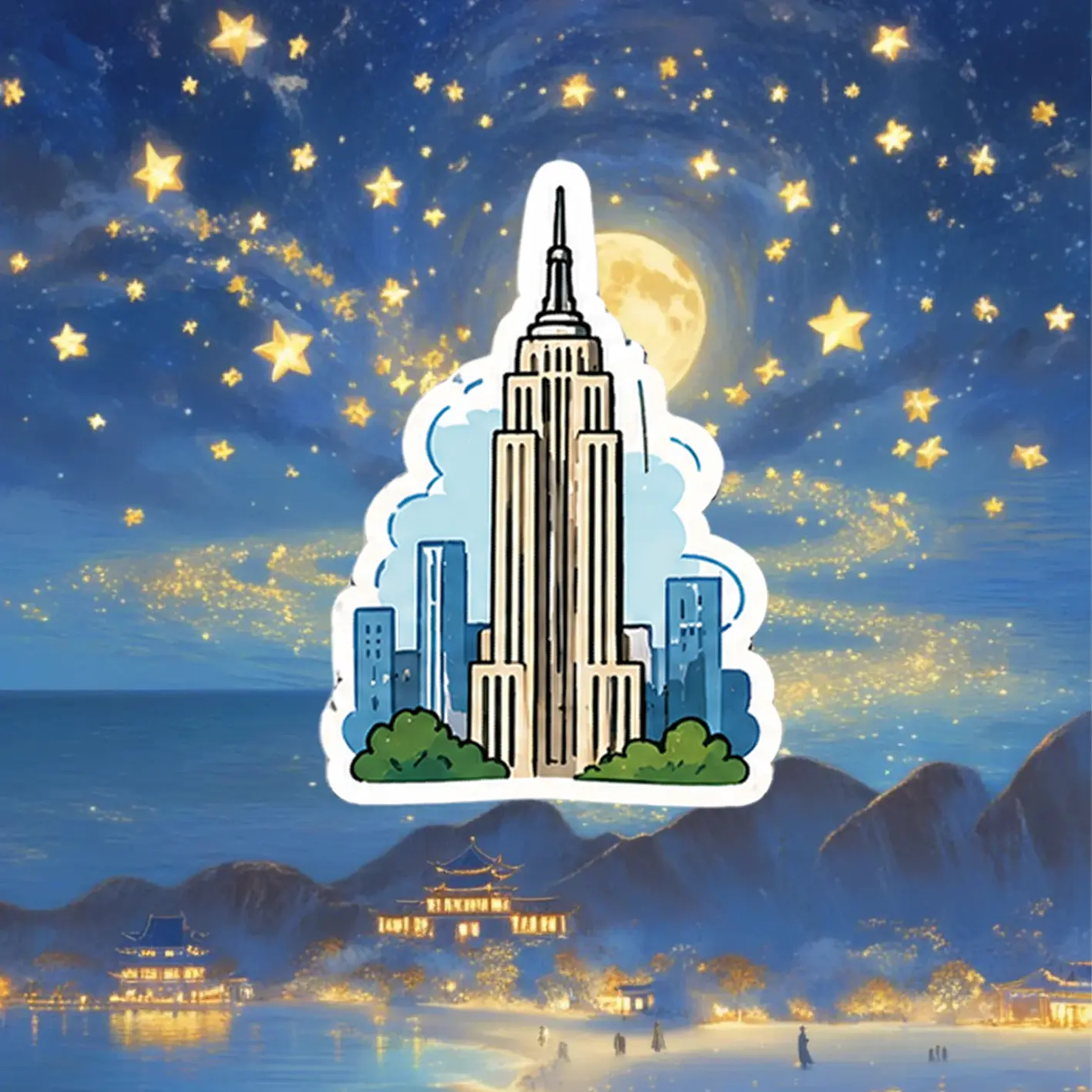 Decor Creative Design Thank You Order Stickers