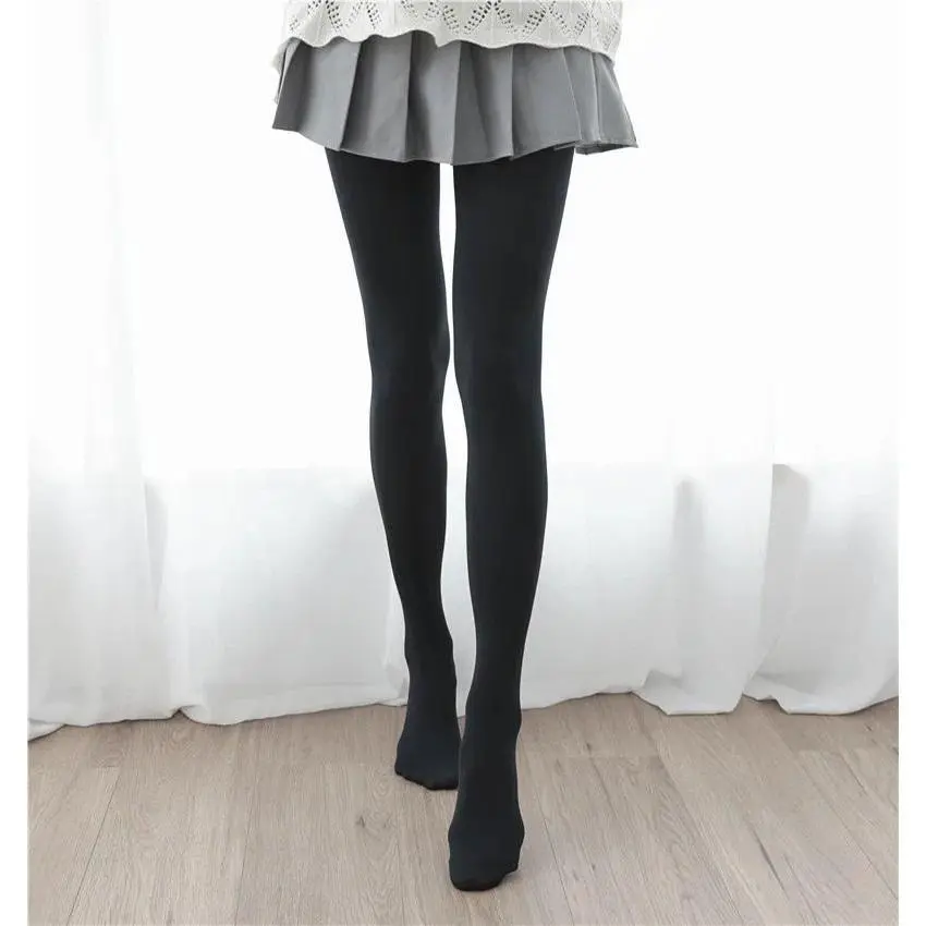 120D Velvet Medias Milk White Thigh High Stockings Anime Cosplay Hosiery Women Girls Sweet Sexy Tights For Women Tights