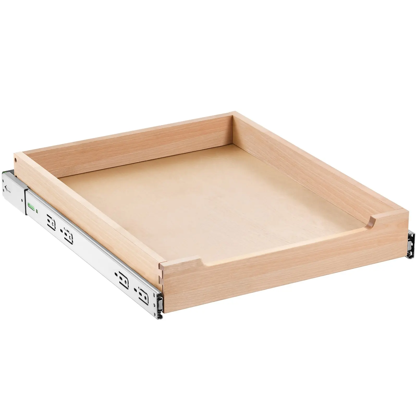 VEVOR Pull Out Cabinet Organizer, 17"Wx 21"D Cabinet Drawer, Soft Close Slide out Shelf, Heavy-Duty Sliding Wood Drawer, Bottom and Side Assembly Base Cabinet Organization for Kitchen Pantry Bathroom