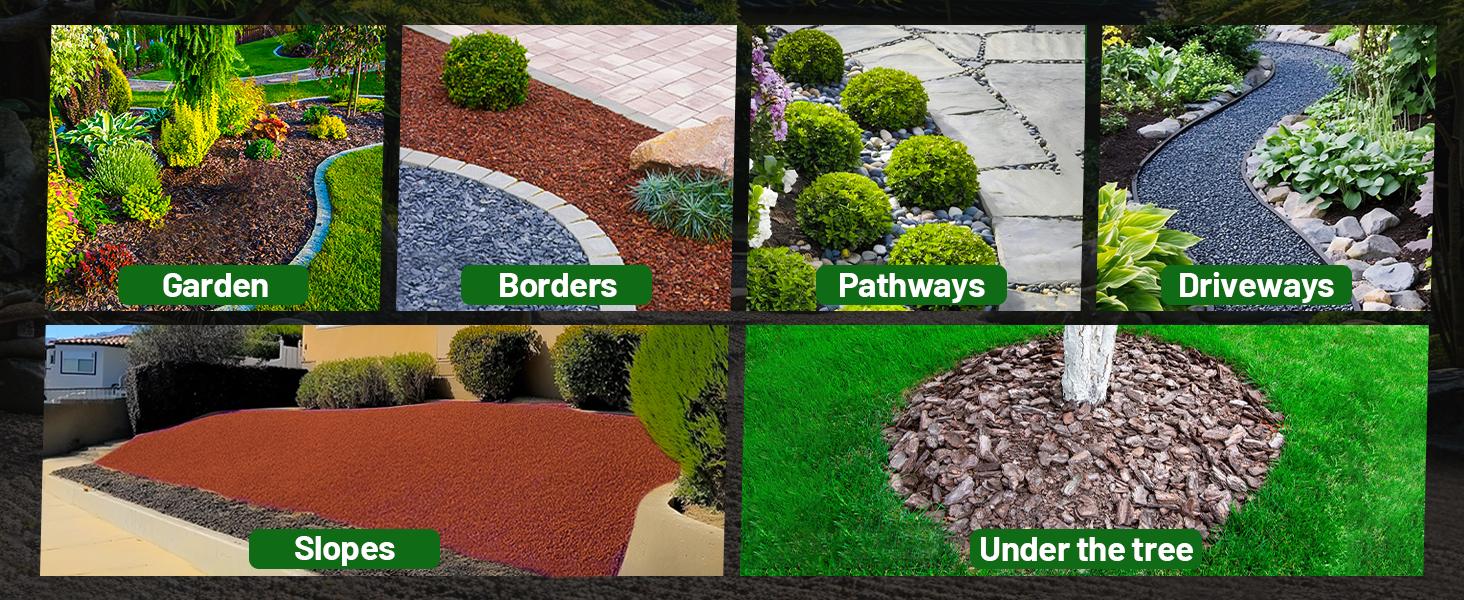 FUNEPOXY Waterproof Mulch Glue for Landscaping - Fast-Drying, Non-Toxic Rock Glue Binder for Garden, Stone & Mulch Compatible, Liquid Adhesive for Outdoor Use