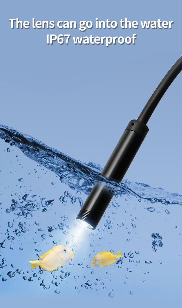 Nfutreon HD Endoscope Camera with Light 4.3" Screen Waterproof Snake Scope 16.4FT Extra Long Cable for Cars Pipes Home Repair Automotive Scan Tool