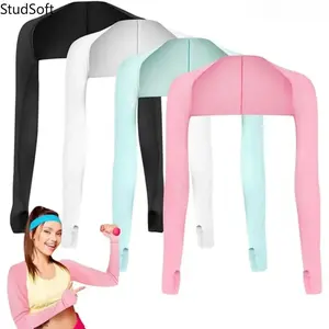 Women Polyester Shawl Arm Cooling Sleeves UPF 50+ UV Protection Breathable Stretch Sun Cover Outdoor Golf