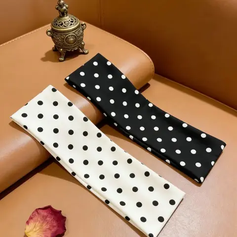 Women Girls Polka Dot Hairband Set, Casual Simple Cute Fashionable Hair Styling Accessories, Round Pattern Sports Hair Tie, Cute Hair Ties, Elastic Hair Accessory, Elastic Tie Band, All Season Fashion