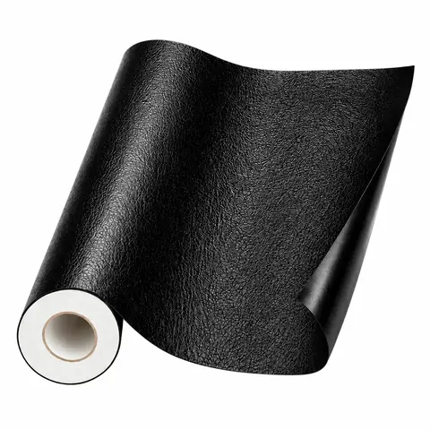 Black Self-Adhesive Durable PU Leather Repair Flexible Roll - Waterproof, Wear-Resistant, No Heat/Tools Needed for Quick DIY Repair of Scratches, Tears, Holes on Sofas, Car Seats, Vinyl Upholstery