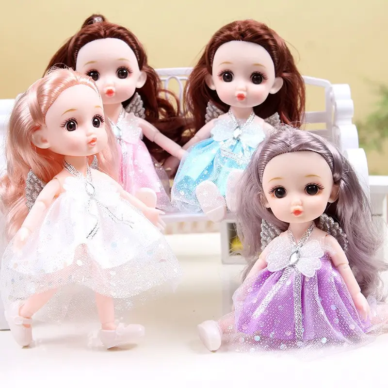 17cm Articulated Dolls with Outfit Change Princess Dream Doll Girl Toy Set Newest Style