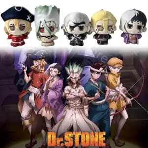2026 hot item 10cm New Anime Dr. STONE SCIENCE FUTURE Plush Cartoon Dr. STONE Plush Doll Cute Soft Stuffed Plushie Pendant Keychain Toy Gift