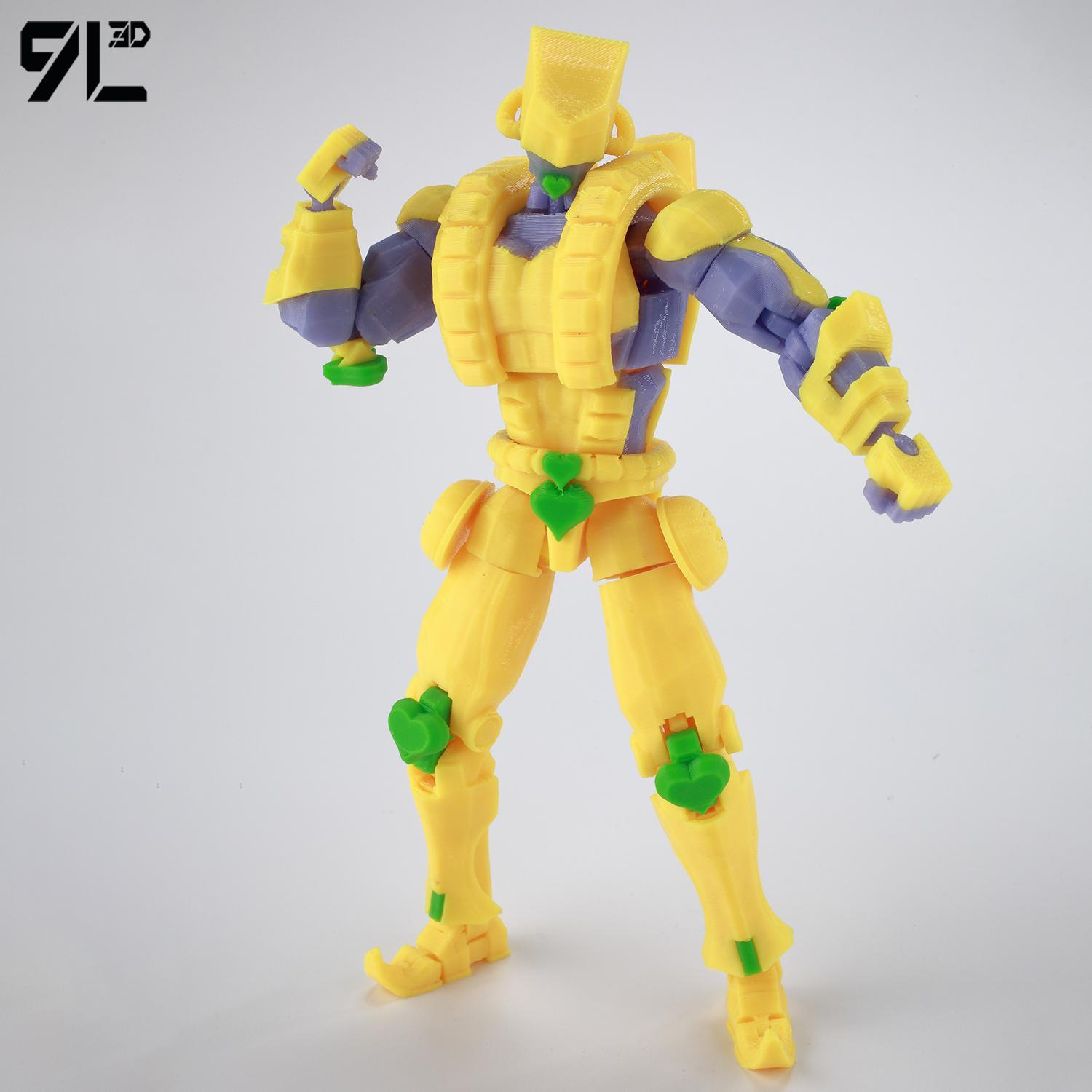 ​9L3D Lucky13 JoJo's Jotaro Kujo Action Figure Dummy13 with Star Platinum T13 Multi-Jointed 3D Printed Collectible Toys Titan13