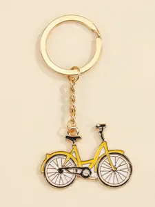 Cute Bicycle Keychain, Mini Retro Alloy Key Ring, Fashion Bag Accessory, Gift for Cycling Lovers, Unisex Decorative Pendant