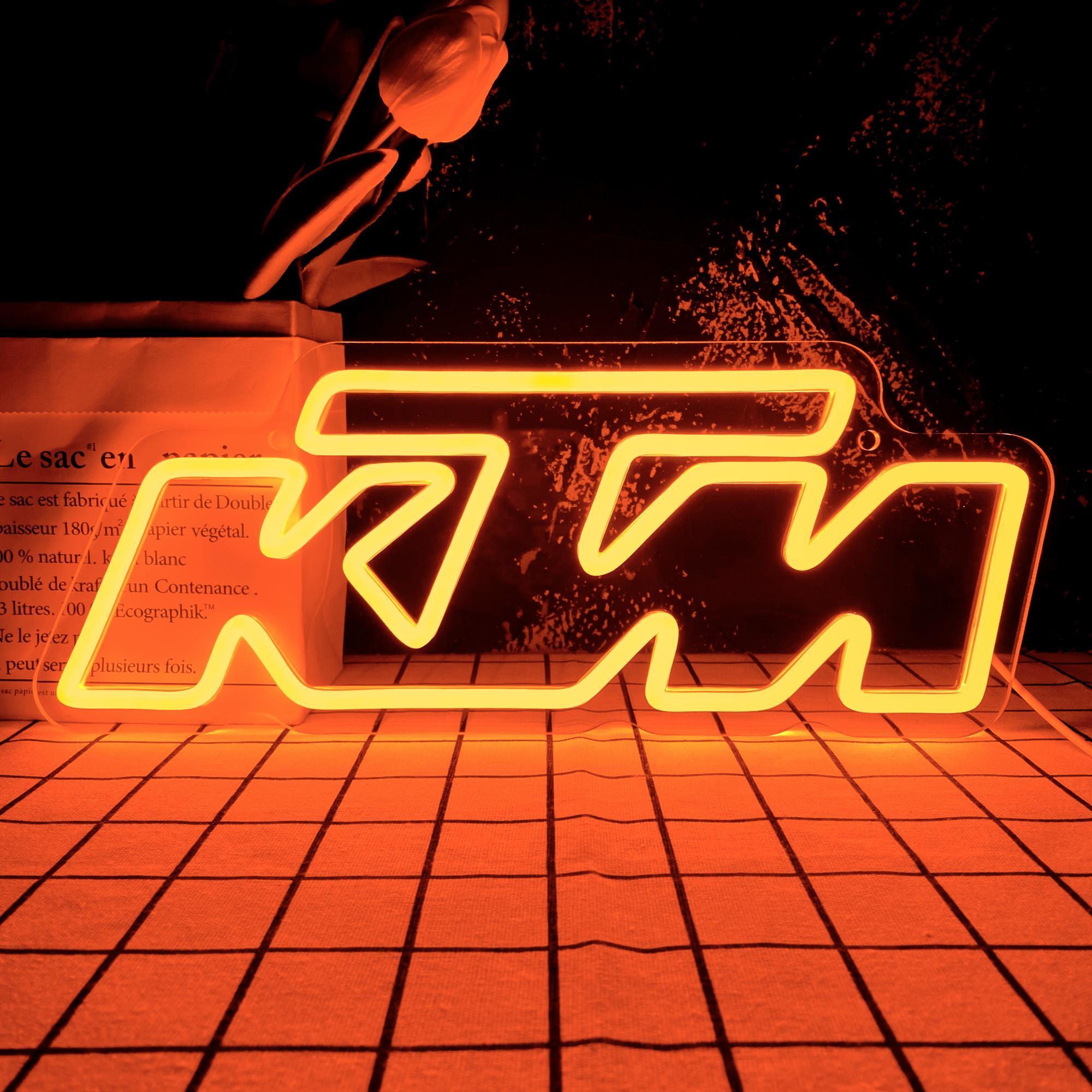 KTM Neon Sign, USB Powered KTM LED Sign, KTM Logo, Motorcycle Wall Decor, KTM Wall Art, Decorative Lights, Led Neon Signs, Novelty Lighting for Home, Office, Garage