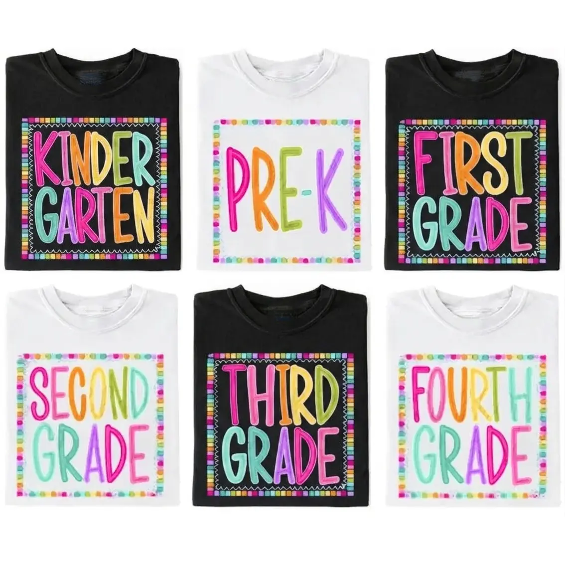 Grade Level Color Pop Shirt, Back to School Teacher Tee, Pre-K Kindergarten First Second Third Fourth Fifth Grade Student Apparel Tshirt, Back To School Gift, Back To School Shirt