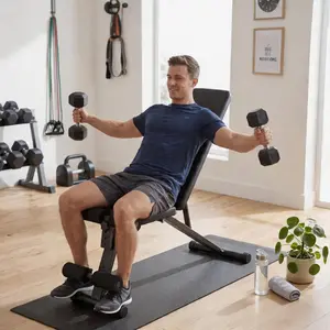 Adjustable Collapsible Weight Bench with Leg Extension – Multifunctional Flat/Incline/Decline Strength Training – 200kg Capacity, Compact for Home Gym – Ideal for Full-Body Workouts