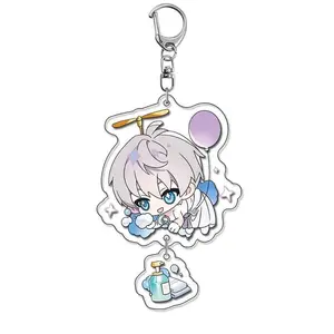 Game Love and Deepspace Keychain Xavier Sylus Rafayel Cute Cartoon Character Pendant Keychain Backpack Pendant
