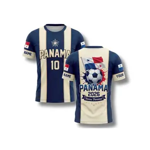 Panama 2026 Soccer Fan Shirt,  Polyester Game Day Apparel