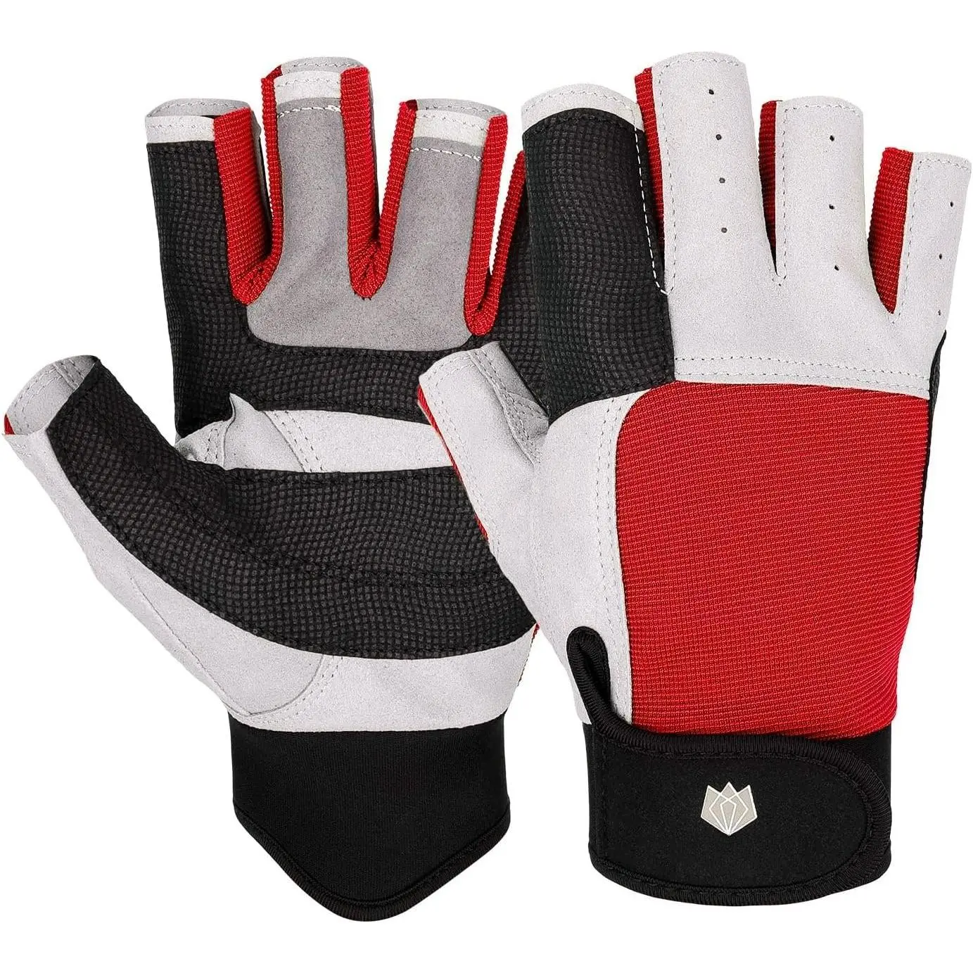 Sailing Gloves 3/4 Finger and Grip  for Sailing, Yachting, Paddling, Kayaking, Fishing, Dinghying Water  for Men and Women